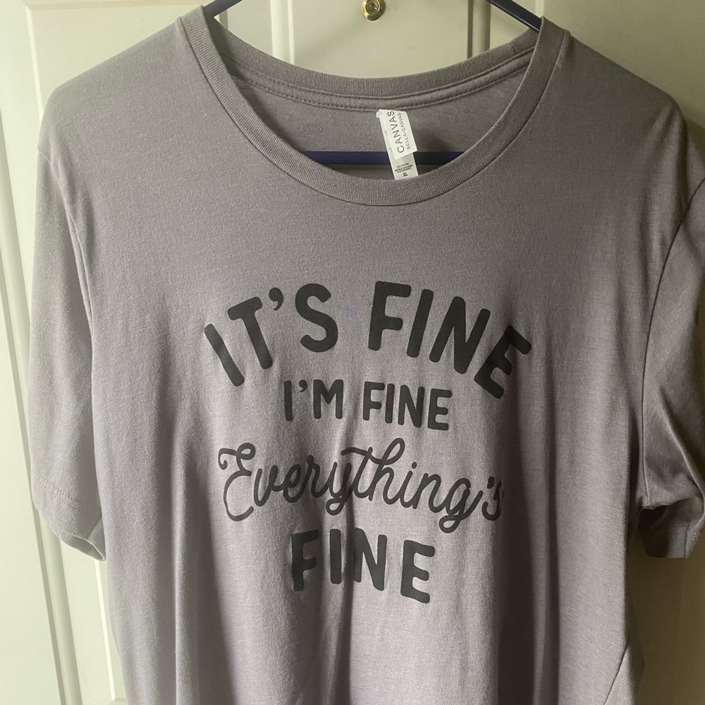 It’s fine tee shirt x-large